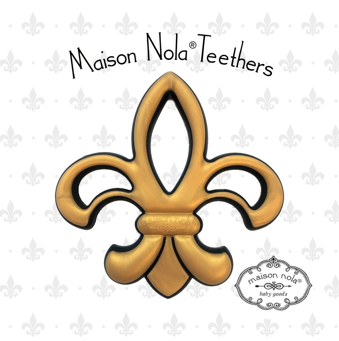 FleurdeLis Saints Silicone Teether