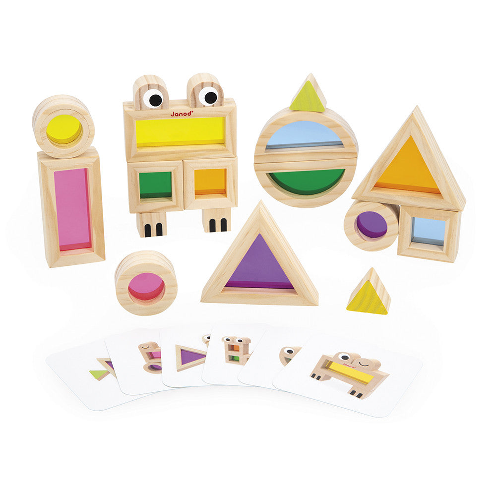 Janod Sensory Translucent Stacking Blocks