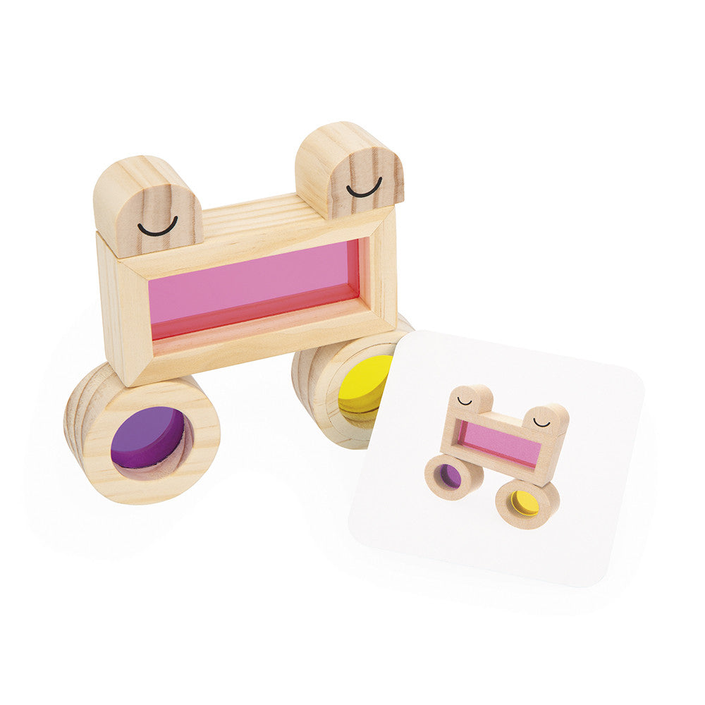Janod Sensory Translucent Stacking Blocks