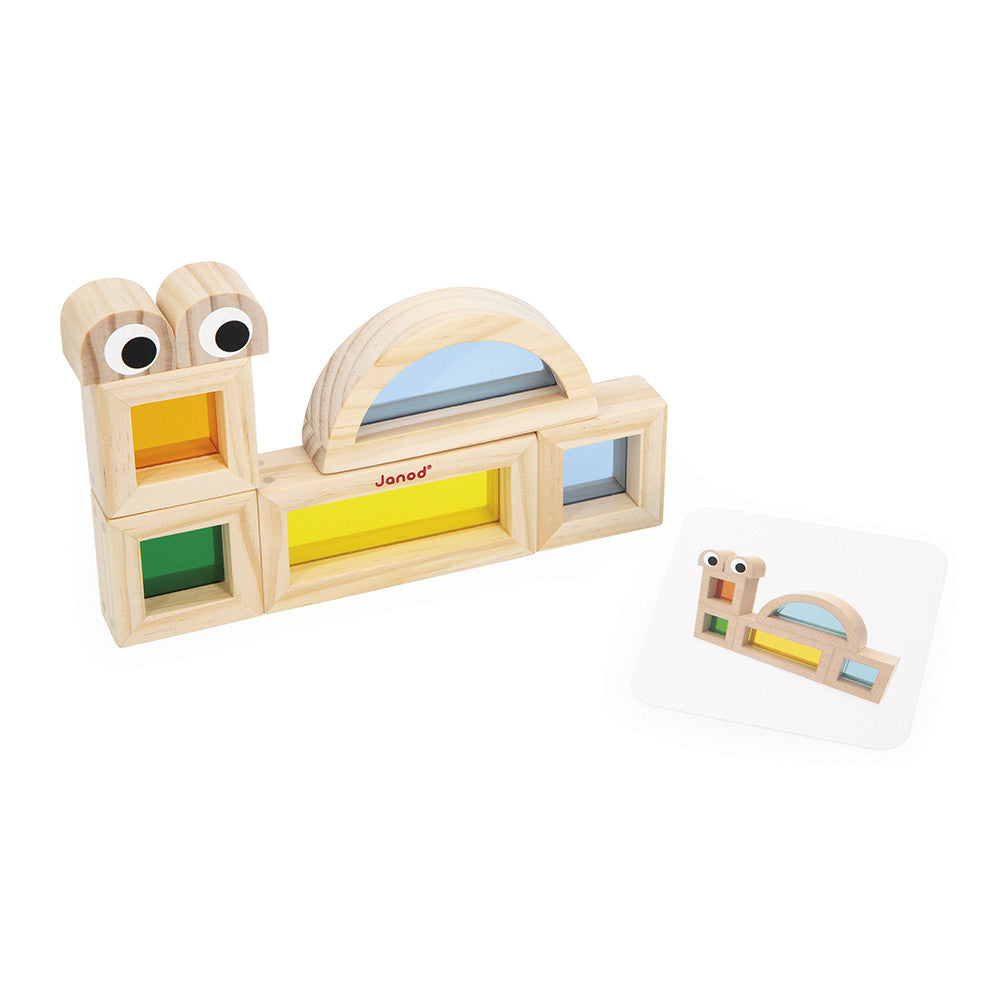 Janod Sensory Translucent Stacking Blocks
