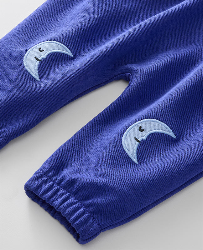 Hanna Andersson Sun Moon Stars Long Sleeve T-Shirt and French Terry Pants Set | Storm Blue