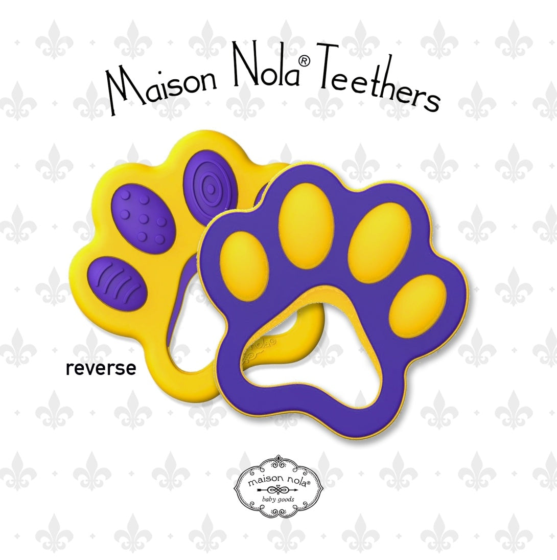 Tiger Baby Gift Bundle | Silicone Bucket Bib and Teether