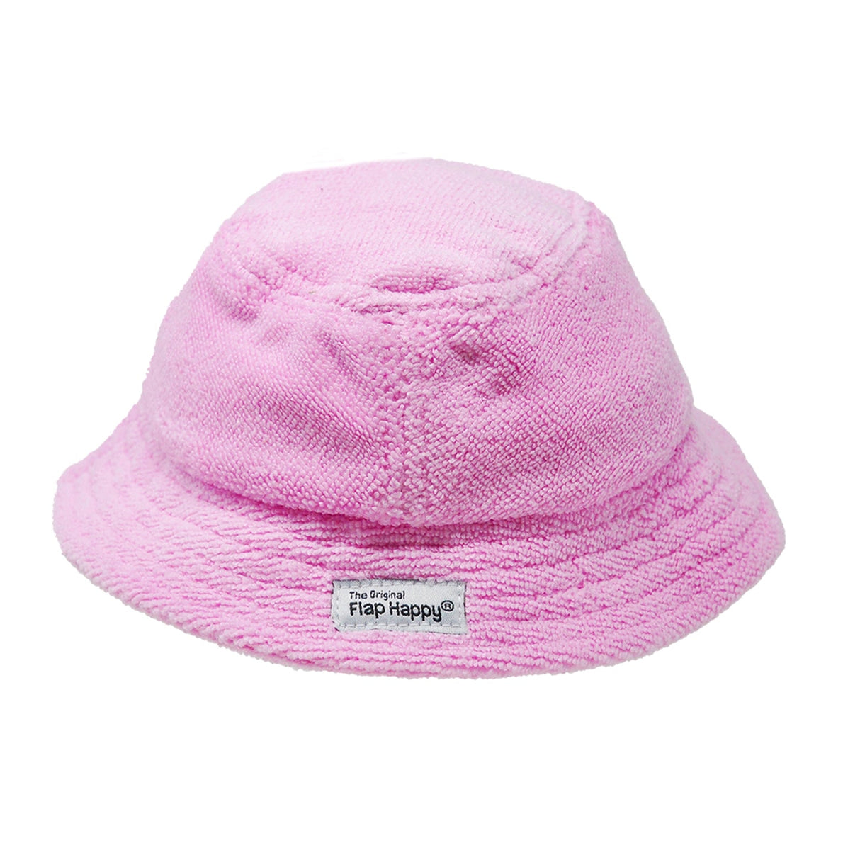 Flap Happy Pink UPF 50+Terry Beach Bucket Hat