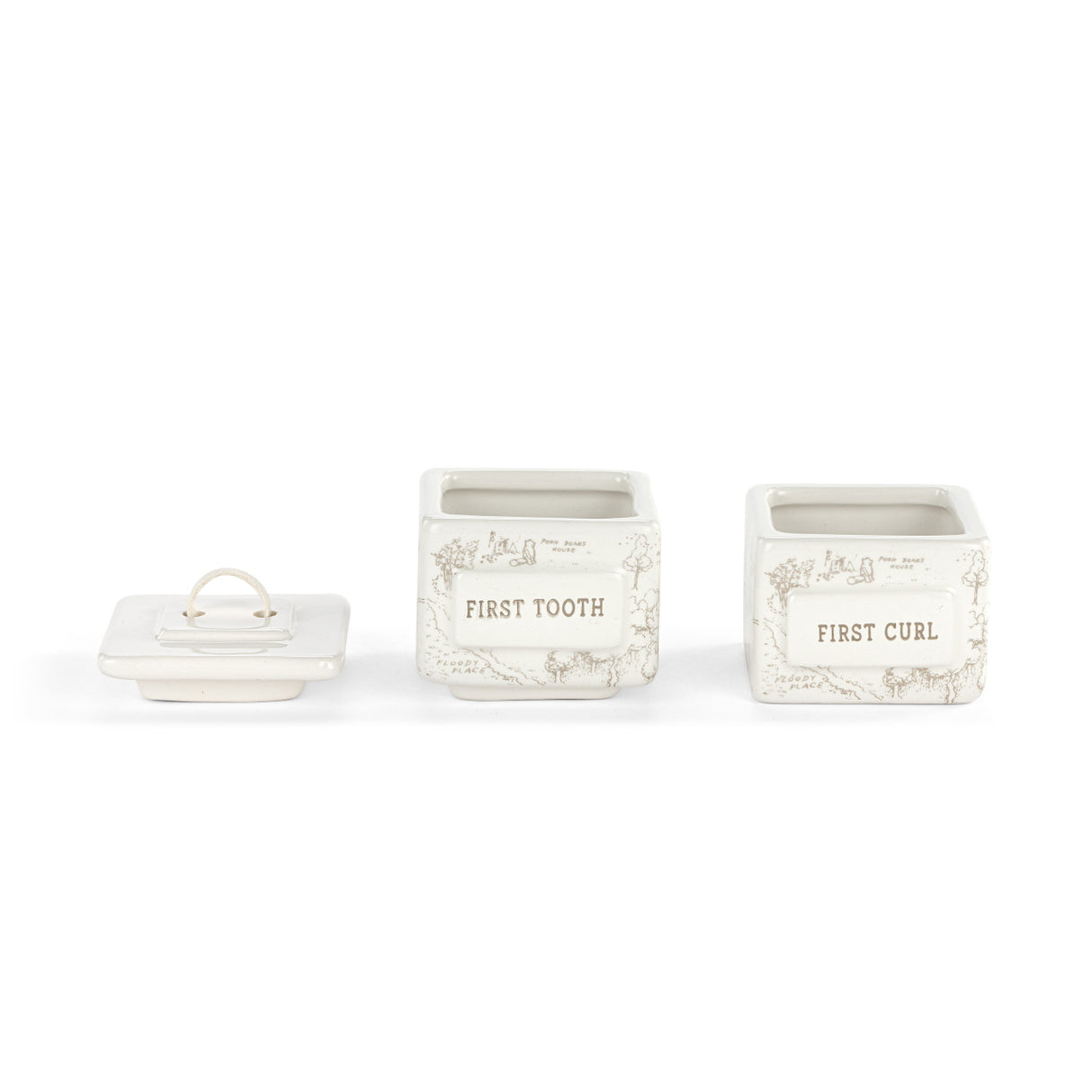 Demdaco Winnie the Pooh Baby | First Tooth and Curl Keepsake Box