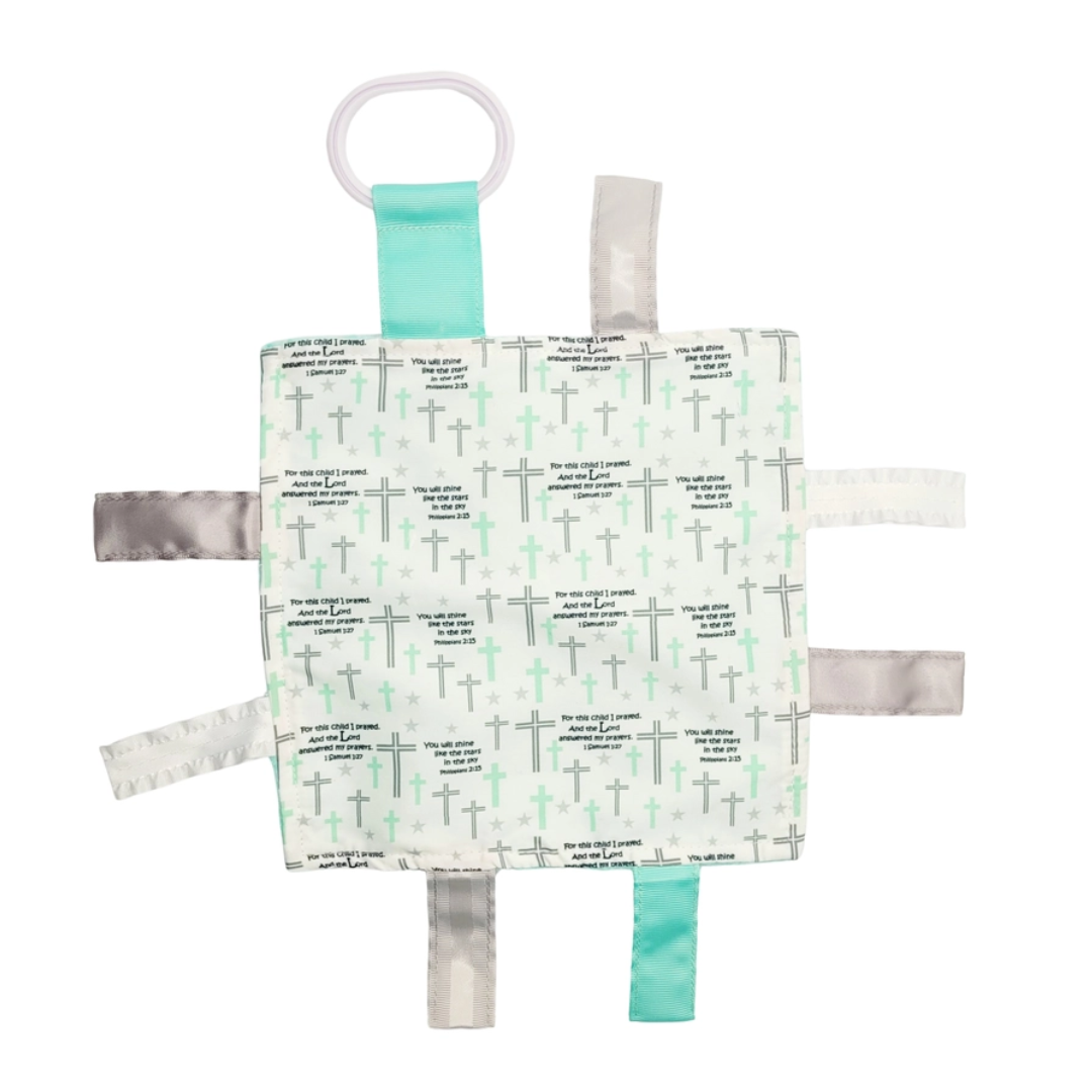 Prayer Baptism Baby Tag Keepsake Square