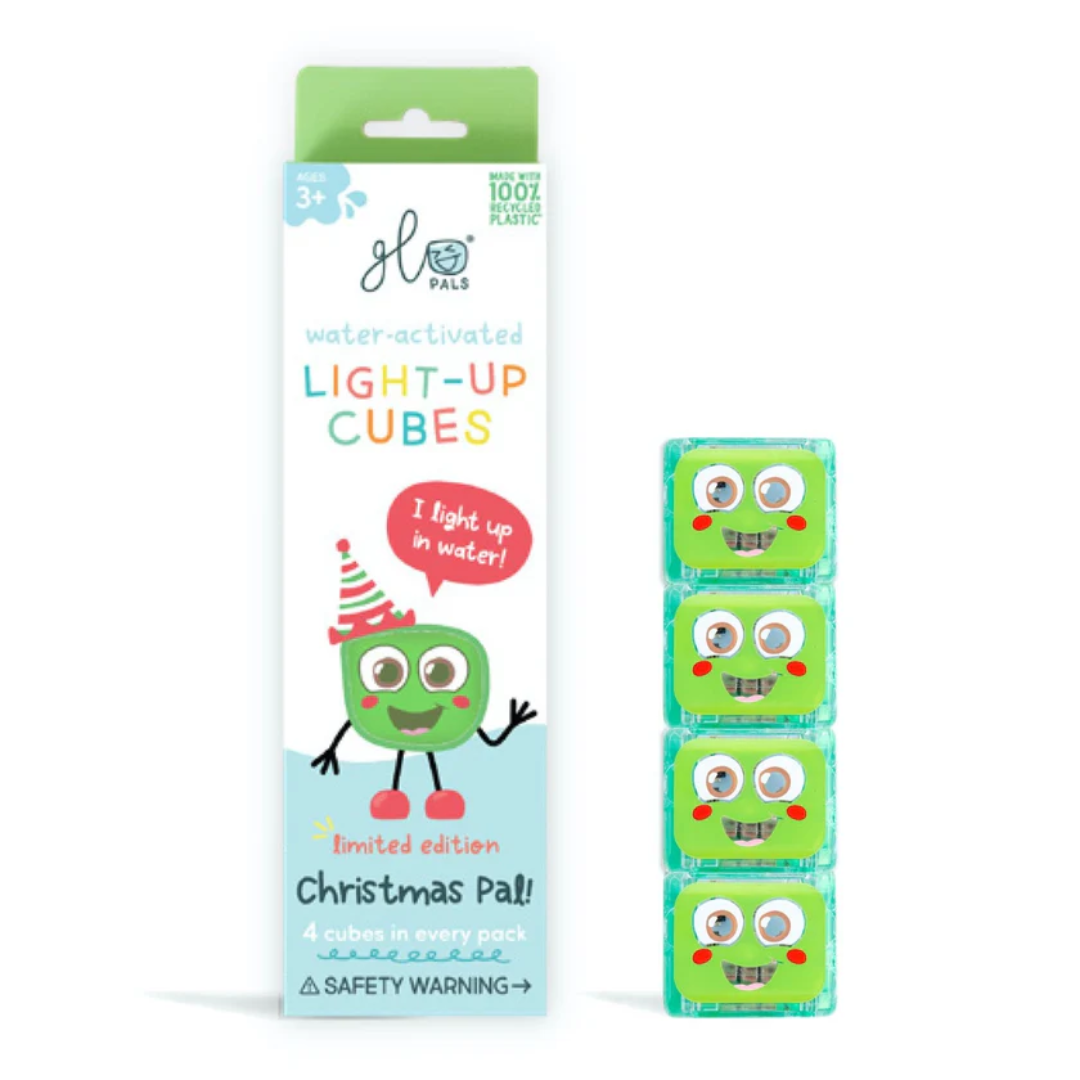 Glo Pals Light-Up Sensory Cubes 4 pack | Christmas
