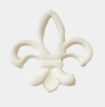 Fleur de Lis Silicone Teether