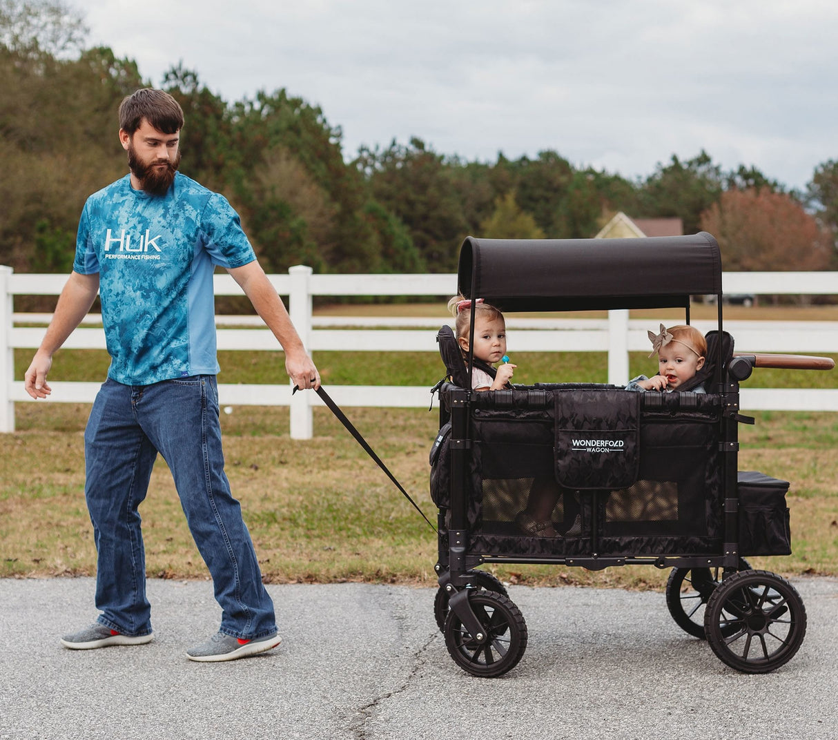 WonderFold W2 Luxe All Terrain Stroller Wagon (2 seat) | In store exclusive