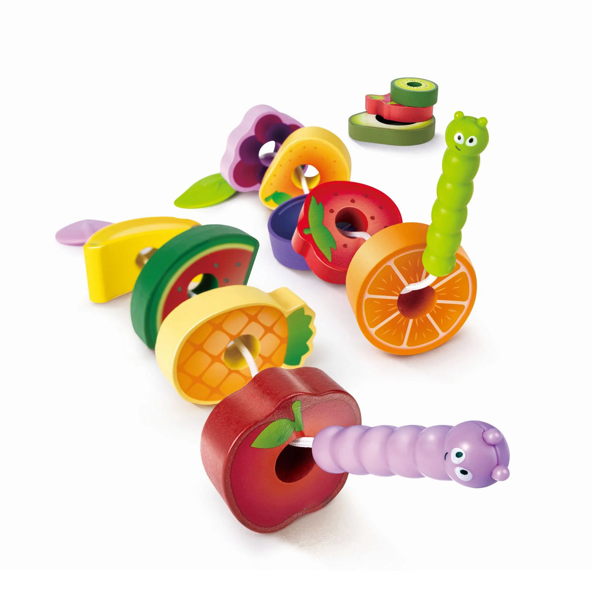 Hape Wooden Caterpillar Fruit Feast Set